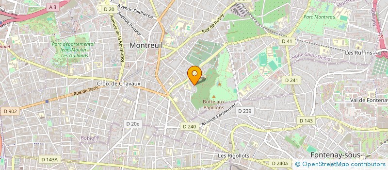 localisation de l'entreprise MONSIEUR TEDDY DACHEUX à MONTREUIL