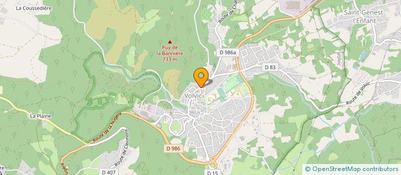 localisation de l'entreprise MONSIEUR TEDDY DEGUELLE  VOLVIC