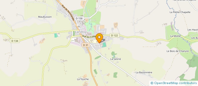 localisation de l'entreprise MONSIEUR TEDDY DELATOUR  LANDIVY