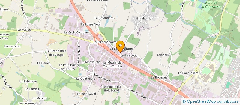 localisation de l'entreprise MONSIEUR TEDDY DELORME à COUERON