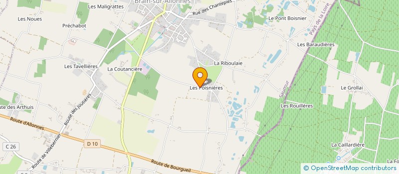 localisation de l'entreprise MONSIEUR TEDDY DEMESTRE  BRAIN-SUR-ALLONNES