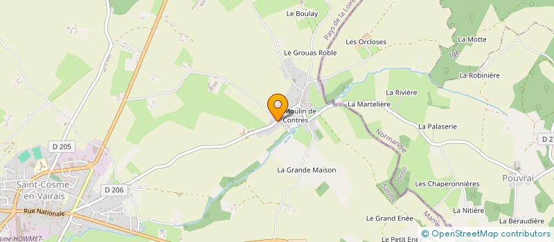 localisation de l'entreprise MONSIEUR TEDDY DEZALAY  SAINT-COSME-EN-VAIRAIS