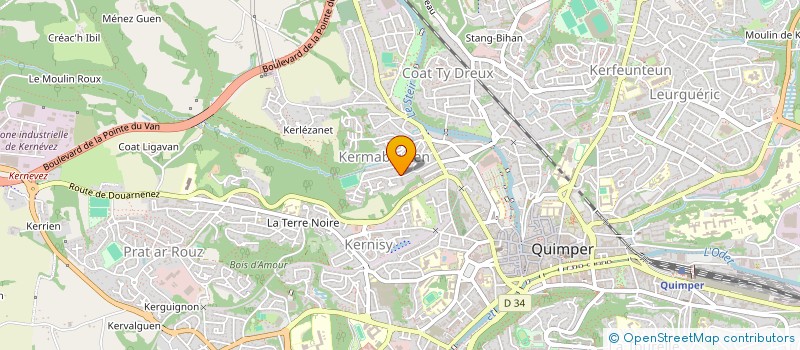 localisation de l'entreprise MONSIEUR TEDDY DIHAMOU à QUIMPER