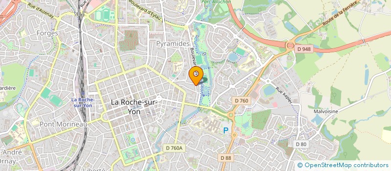 localisation de l'entreprise MONSIEUR TEDDY DRAPEAU à LA ROCHE-SUR-YON