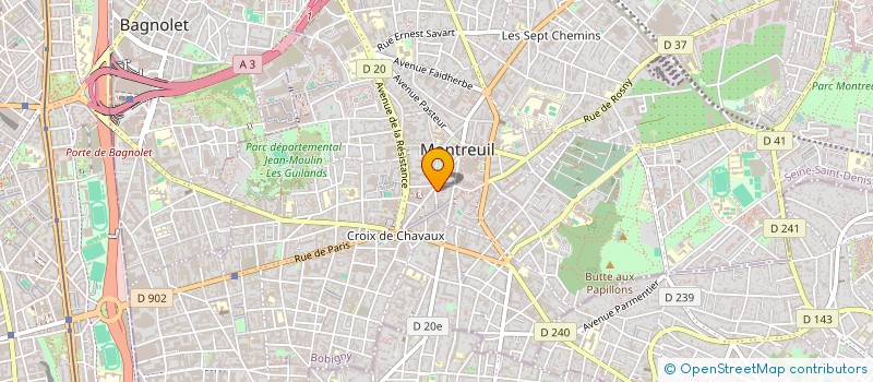 localisation de l'entreprise MONSIEUR TEDDY FILET à MONTREUIL