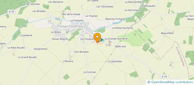 localisation de l'entreprise MONSIEUR TEDDY FRAIGNE  PRUNAY-CASSEREAU