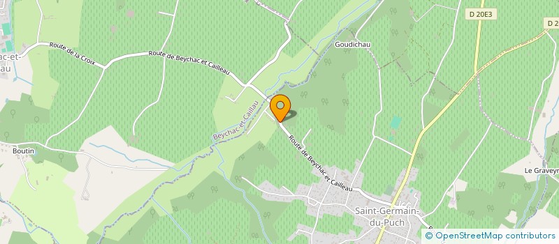 localisation de l'entreprise MONSIEUR TEDDY GABIN  SAINT-GERMAIN-DU-PUCH