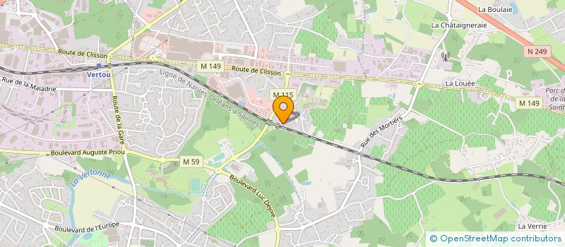 localisation de l'entreprise MONSIEUR TEDDY GUENGANT  VERTOU