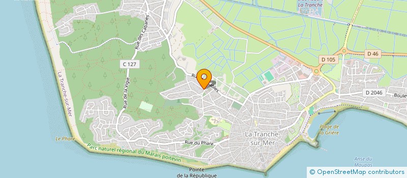 localisation de l'entreprise MONSIEUR TEDDY GUERIN  LA TRANCHE-SUR-MER