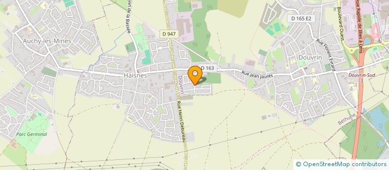 localisation de l'entreprise MONSIEUR TEDDY HOULLIER  DOUVRIN