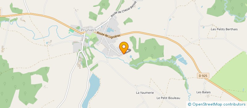 localisation de l'entreprise MONSIEUR TEDDY HUBER à PRUNIERS