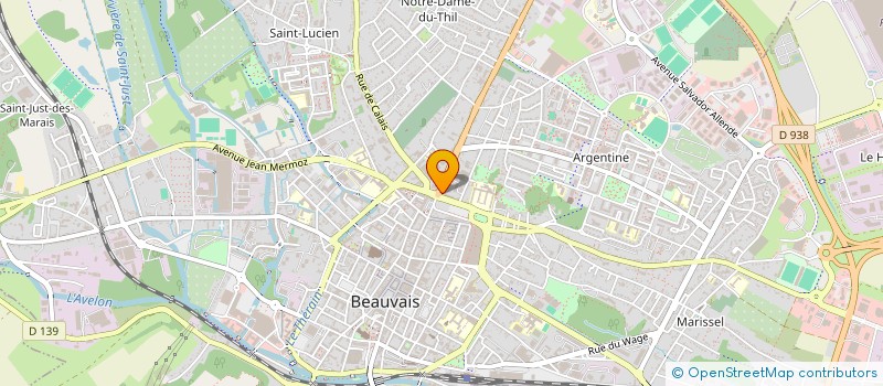 localisation de l'entreprise MONSIEUR TEDDY JUILLERAT  BEAUVAIS