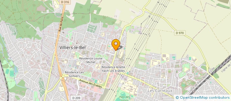 localisation de l'entreprise MONSIEUR TEDDY LECOURT  VILLIERS-LE-BEL