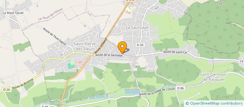 localisation de l'entreprise MONSIEUR TEDDY LEFEBVRE  SAINT-PIERRE-DES-FLEURS