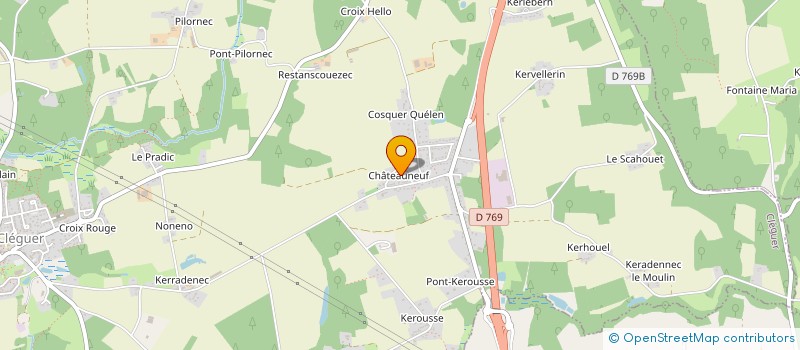 localisation de l'entreprise MONSIEUR TEDDY LEMAY  CLEGUER