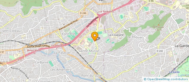 localisation de l'entreprise MONSIEUR TEDDY MONIN  TOULON