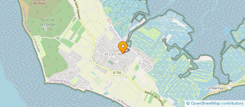 localisation de l'entreprise MONSIEUR TEDDY MOREAU  ARS-EN-RE