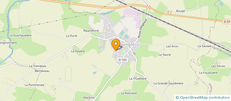 localisation de l'entreprise MONSIEUR TEDDY MORIN  LOUVIGNE