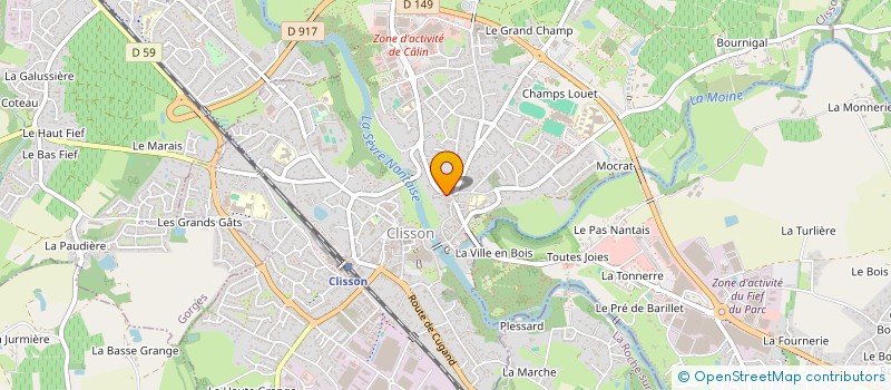 localisation de l'entreprise MONSIEUR TEDDY MORISSET  CLISSON