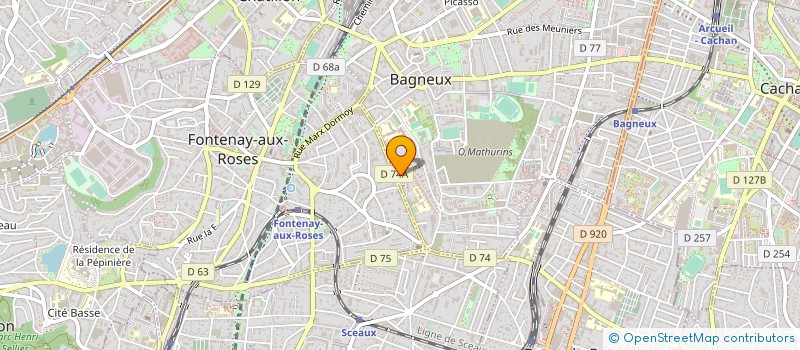 localisation de l'entreprise MONSIEUR TEDDY NANTEAU à BAGNEUX