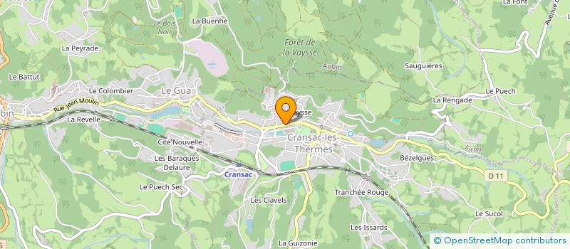 localisation de l'entreprise MONSIEUR TEDDY NOURRIGAT  CRANSAC