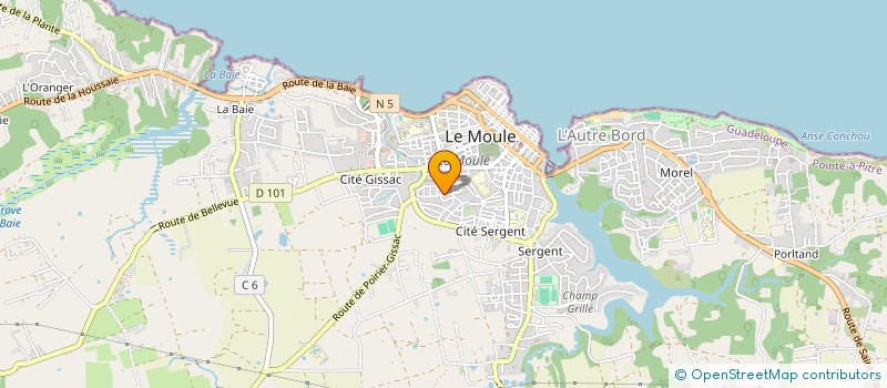 localisation de l'entreprise MONSIEUR TEDDY PASSAVE  LE MOULE