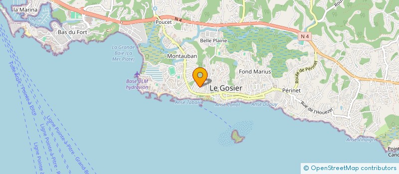 localisation de l'entreprise MONSIEUR TEDDY PAVILI  LE GOSIER