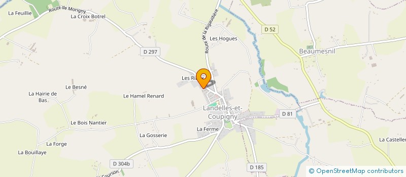 localisation de l'entreprise MONSIEUR TEDDY PHILIPPON à LANDELLES-ET-COUPIGNY