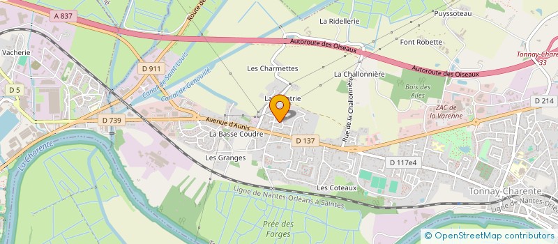 localisation de l'entreprise MONSIEUR TEDDY PICHARDY  TONNAY-BOUTONNE