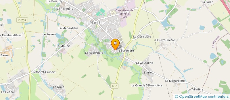 localisation de l'entreprise MONSIEUR TEDDY PIOLET  LA PLANCHE