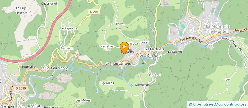 localisation de l'entreprise MONSIEUR TEDDY PRADEL à THIERS