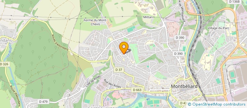 localisation de l'entreprise MONSIEUR TEDDY REINHART à MONTBELIARD