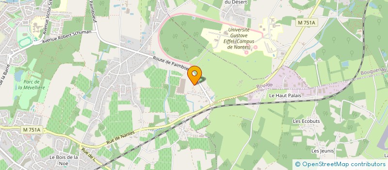 localisation de l'entreprise MONSIEUR TEDDY REYBEROLLE  BOUAYE