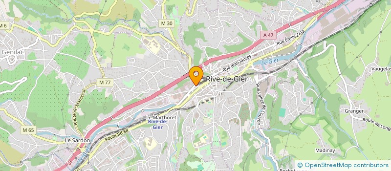 localisation de l'entreprise MONSIEUR TEDDY RIVIERE  RIVE-DE-GIER