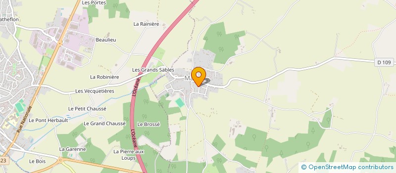 localisation de l'entreprise MONSIEUR TEDDY ROGER  MARCE