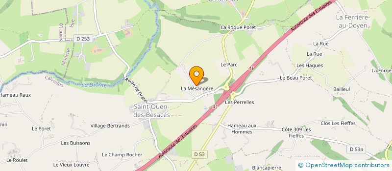 localisation de l'entreprise MONSIEUR TEDDY ROGER  SOULEUVRE EN BOCAGE