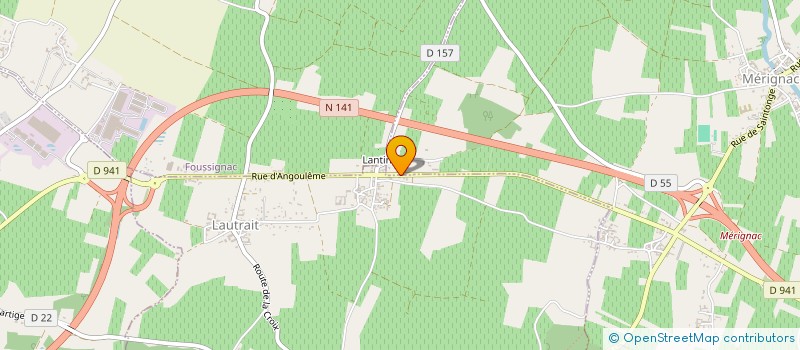 localisation de l'entreprise MONSIEUR TEDDY ROUYER à TRIAC-LAUTRAIT