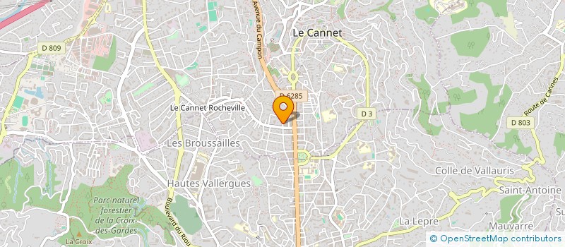 localisation de l'entreprise MONSIEUR TEDDY SENEZ à LE CANNET