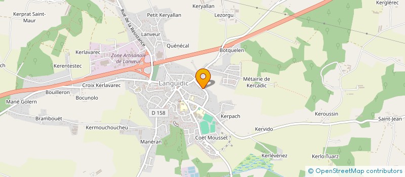 localisation de l'entreprise MONSIEUR TEDDY TANGUY  LANGUIDIC