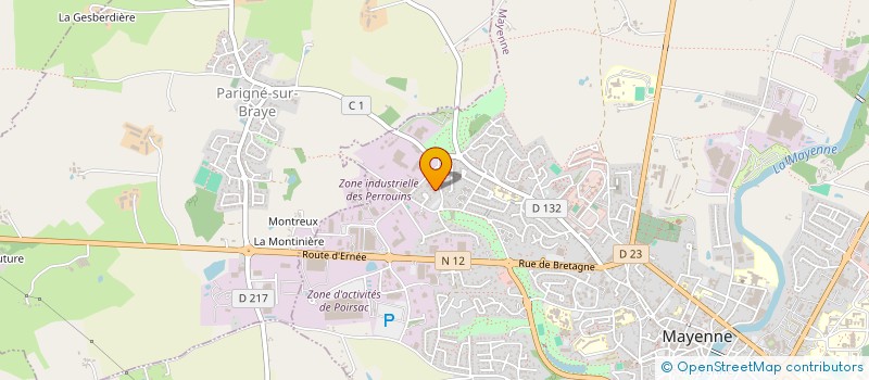 localisation de l'entreprise MONSIEUR TEDDY TESSIER à MAYENNE
