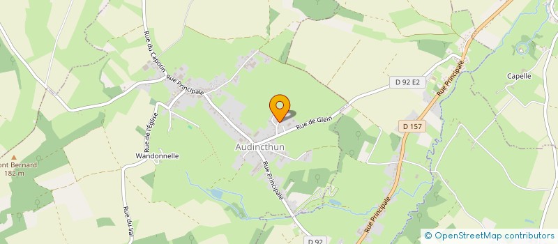 localisation de l'entreprise MONSIEUR TEDDY VANSINGLE  AUDINCTHUN