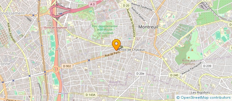 localisation de l'entreprise MONSIEUR TEDJEDDINE YEFSAH à MONTREUIL
