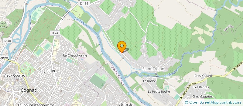 localisation de l'entreprise MONSIEUR TEDJI FELTAIN à BOUTIERS-SAINT-TROJAN