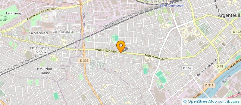 localisation de l'entreprise MONSIEUR TEDJINI KLOUCHE à ARGENTEUIL