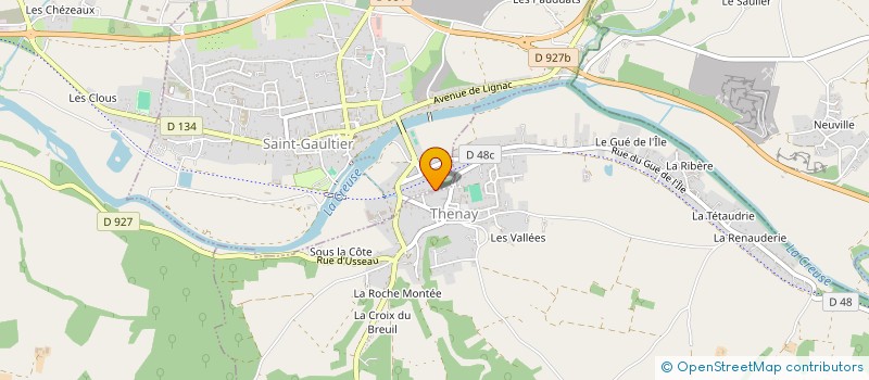 localisation de l'entreprise MONSIEUR TEDJY MACE à SAINT-GAULTIER