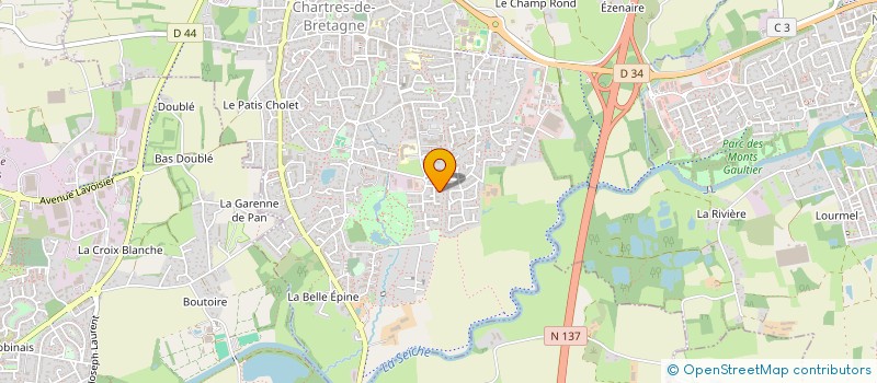 localisation de l'entreprise MONSIEUR TEEBURLEY TATON  CHARTRES-DE-BRETAGNE