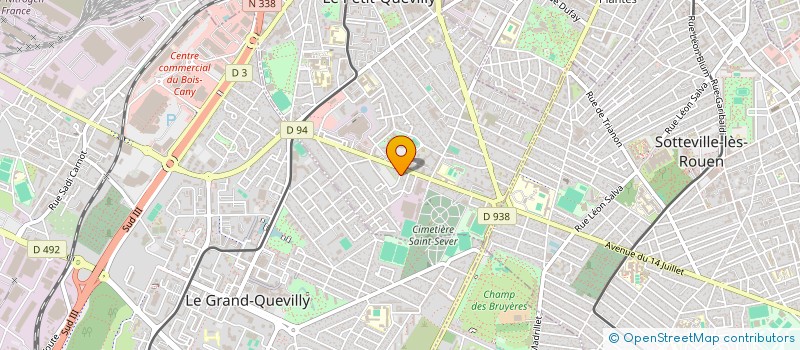 localisation de l'entreprise MONSIEUR TEFY RAZAFINIMANANA  LE PETIT-QUEVILLY