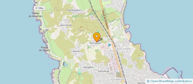 localisation de l'entreprise MONSIEUR TEGWEN RAVIZE à QUIBERON