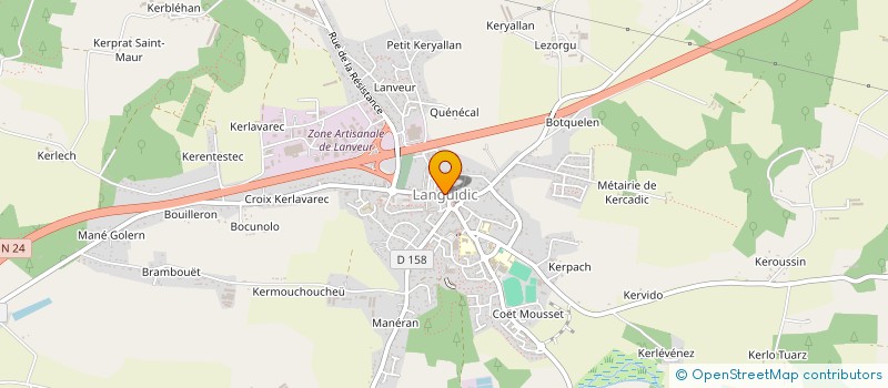 localisation de l'entreprise MONSIEUR TEGY CARPENTIER  LANGUIDIC
