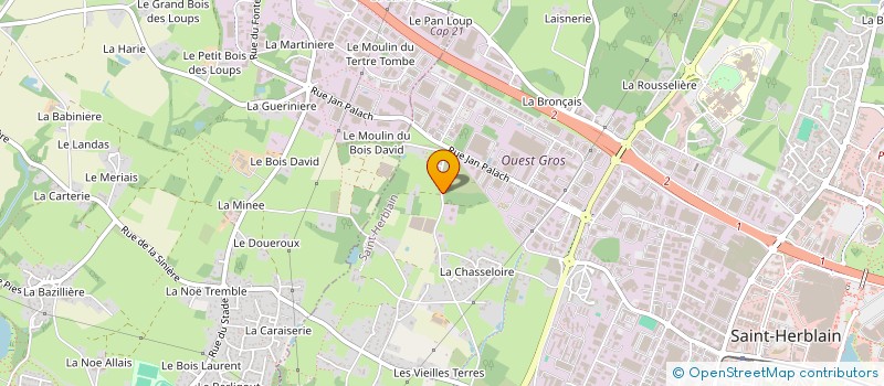 localisation de l'entreprise MONSIEUR TEGY ELFRICK  SAINT-HERBLAIN